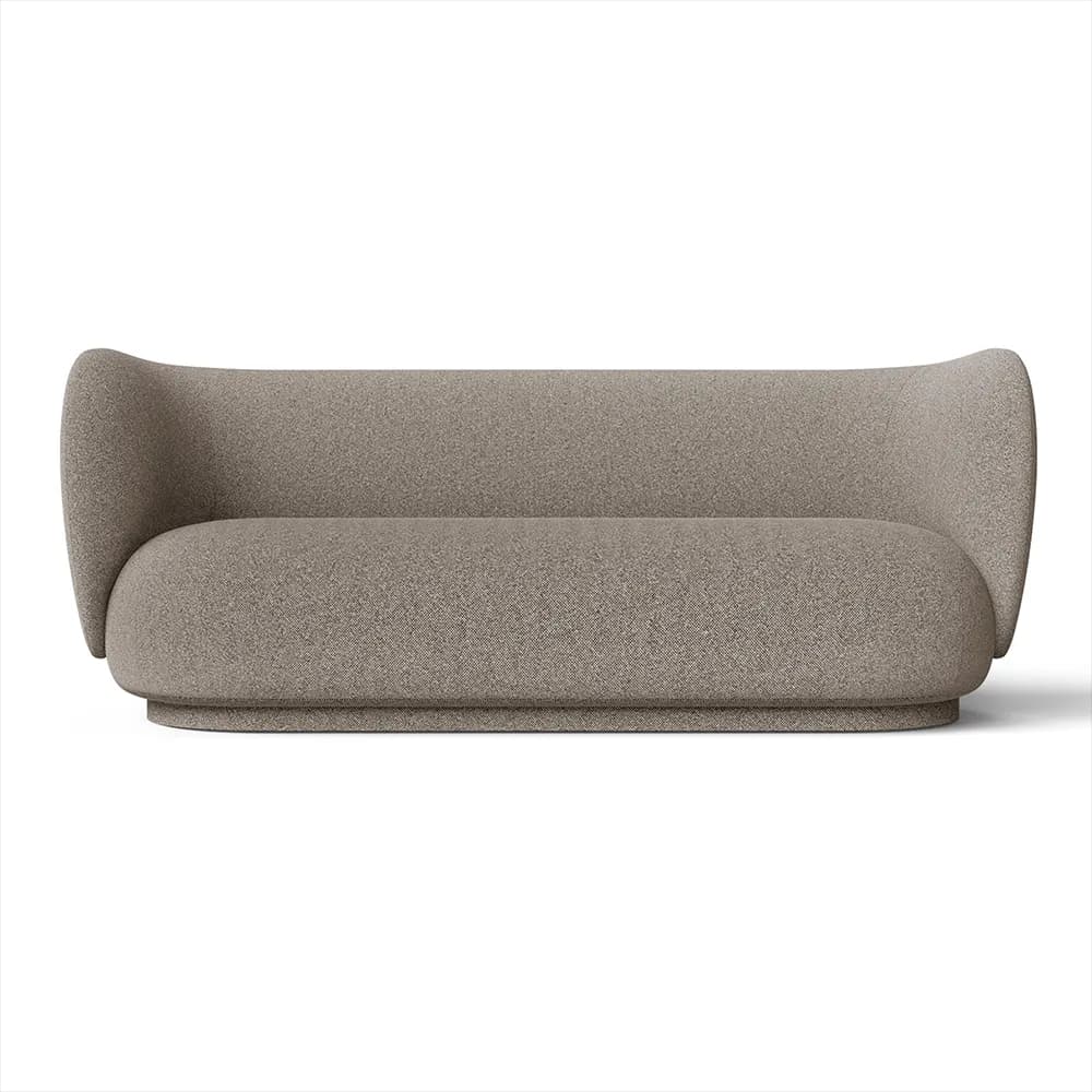 Ferm Living, Rico 3-personers sofa Main Line Flax - Coffee