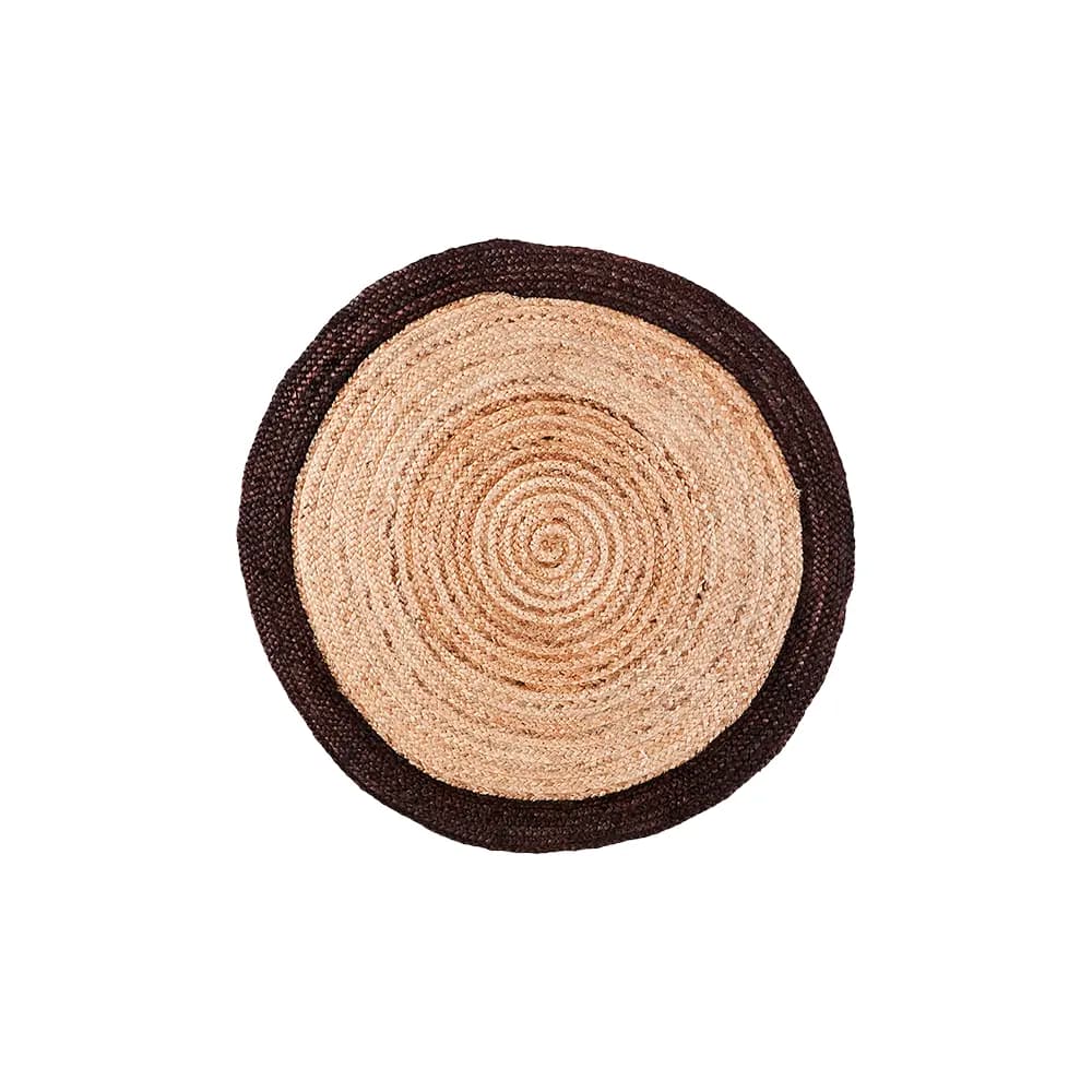 Affari of Sweden, JUNI tæppe natur/brun Ø90 cm
