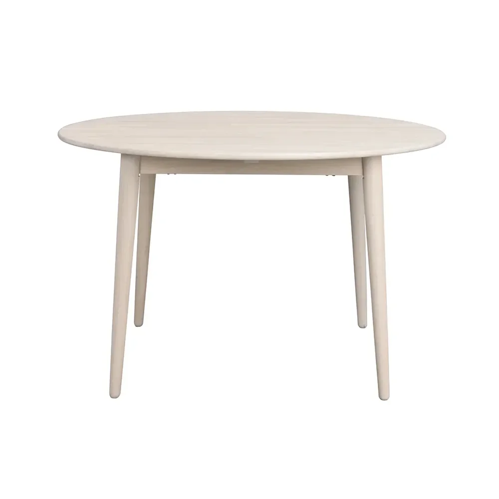 Rowico Home, Tyler spisebord Ø120-165 cm hvidpigmenteret eg