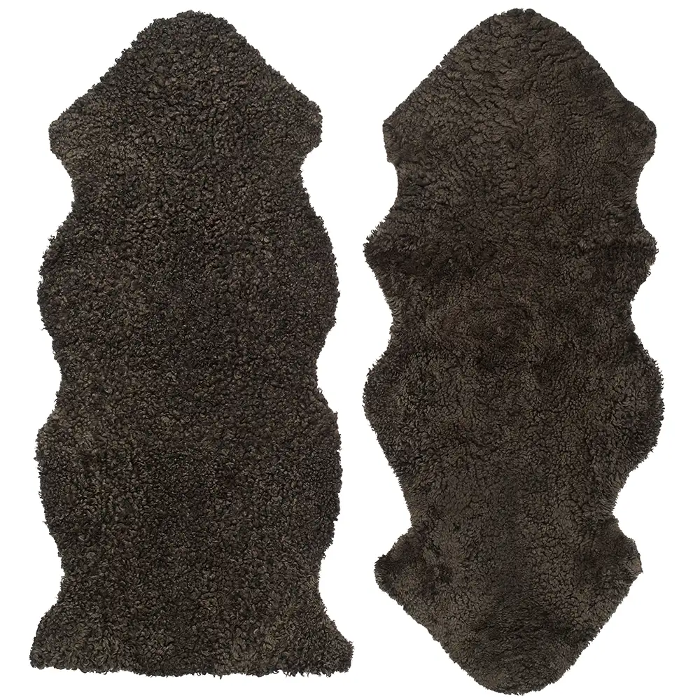 Skinnwille, Curly fåreskind 1,5 Brown