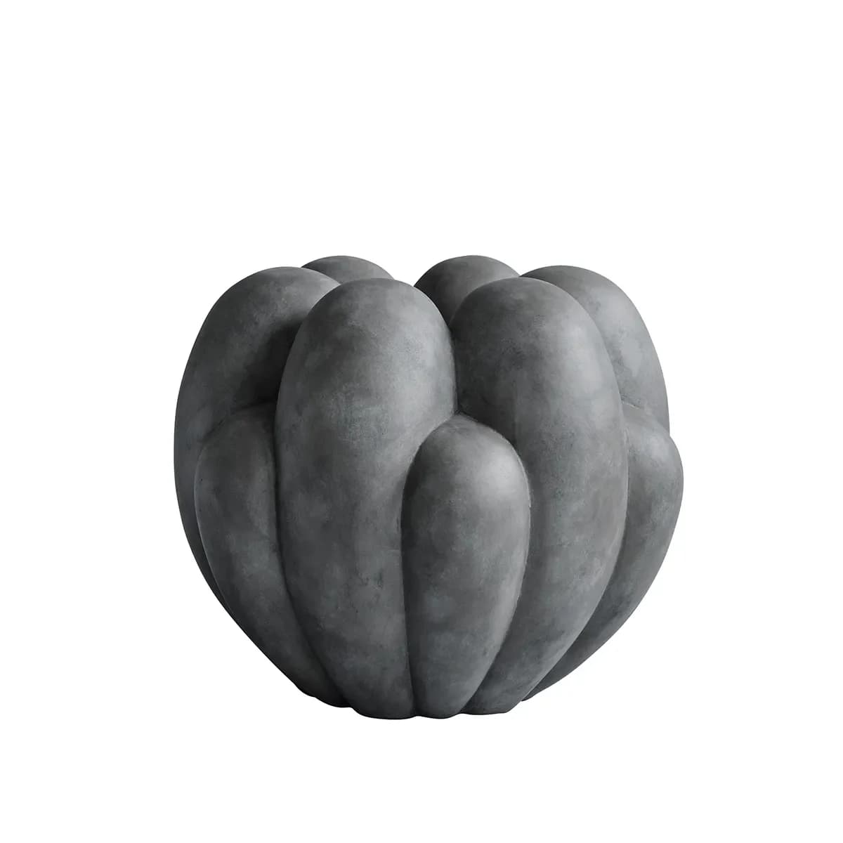 101 Copenhagen, Håndlavet vase Bloom Big Dark Grey H44 cm