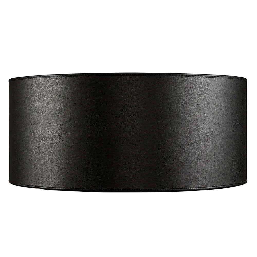 Artwood, Lampeskærm Cylinder Large Leather Black Artwood