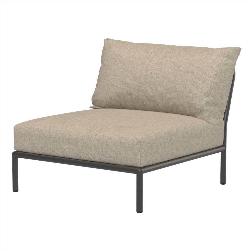 Houe, Level 2 Lænestol Papyrus/Dark grey