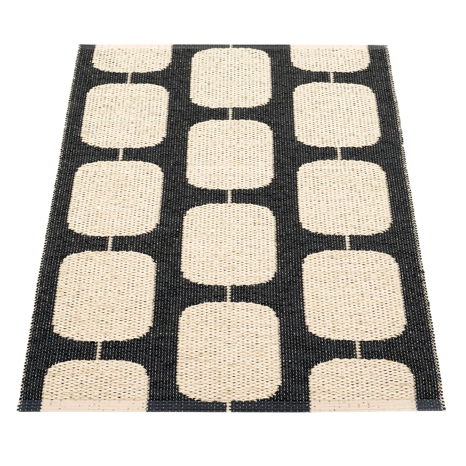 Pappelina, Sten tæppe 70x100 cm black / cream