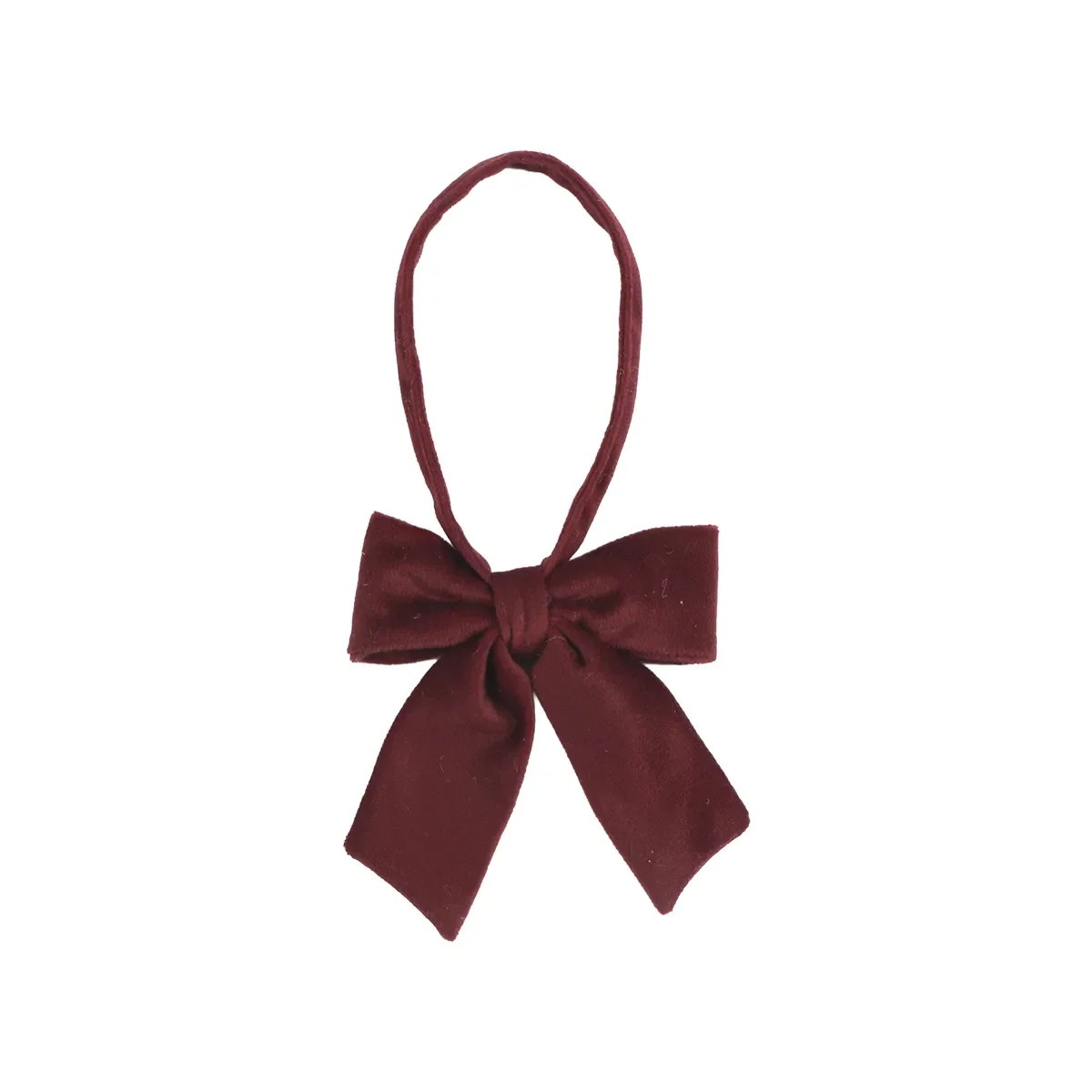 Affari of Sweden, Julesløjfe i velour Velvet S Red B 10 cm