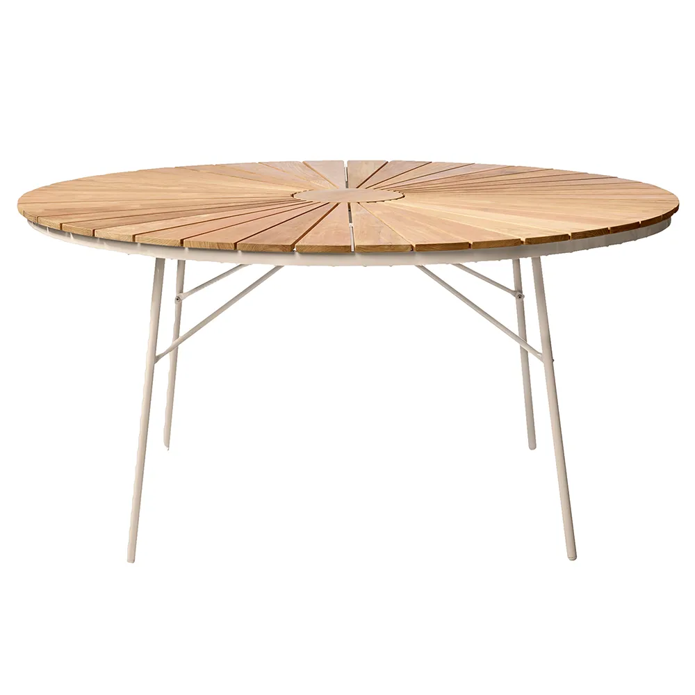 Cinas, Ellen spisebord 150 cm Sandgrå / teak