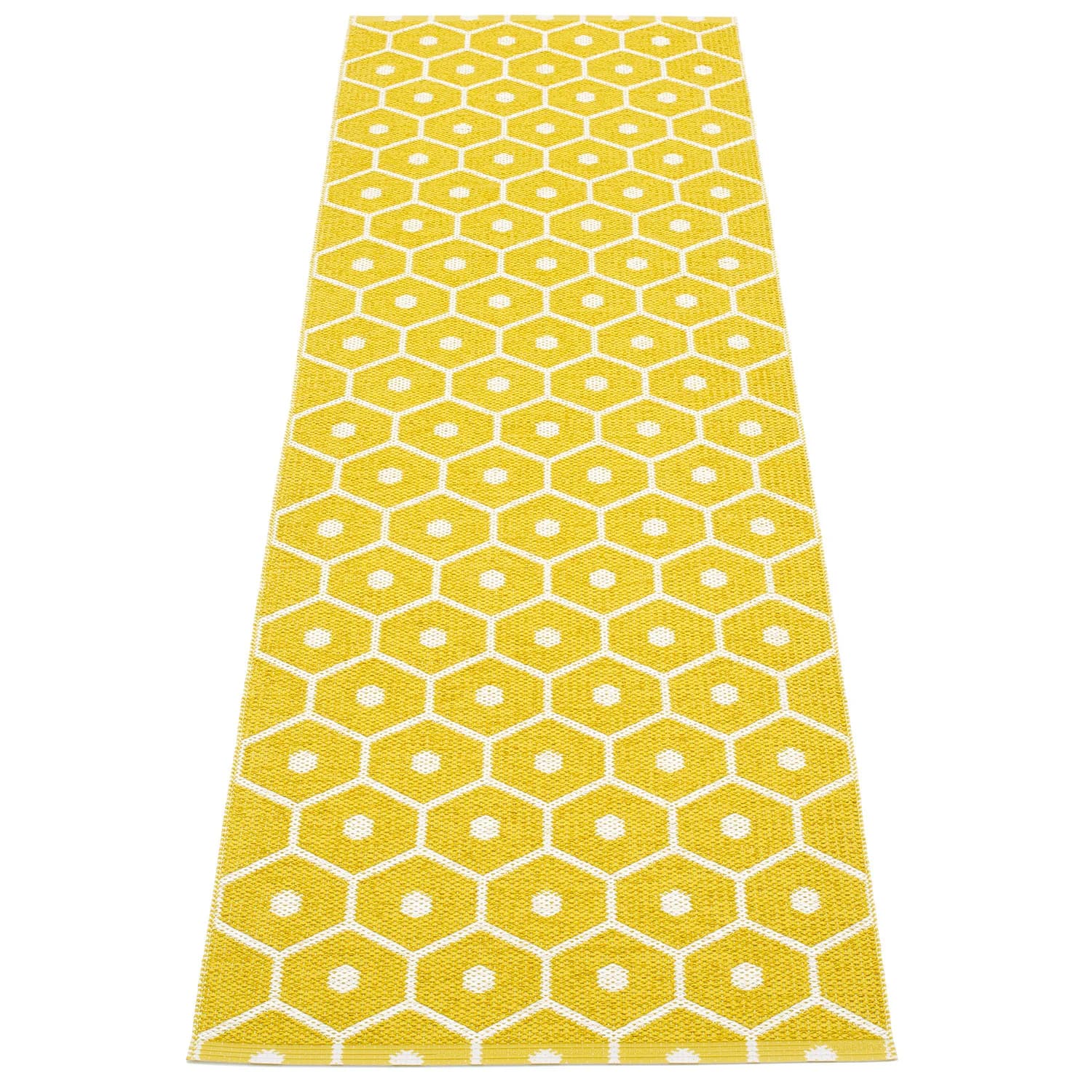 Pappelina, Honey tæppe 70x225 cm mustard / vanilla