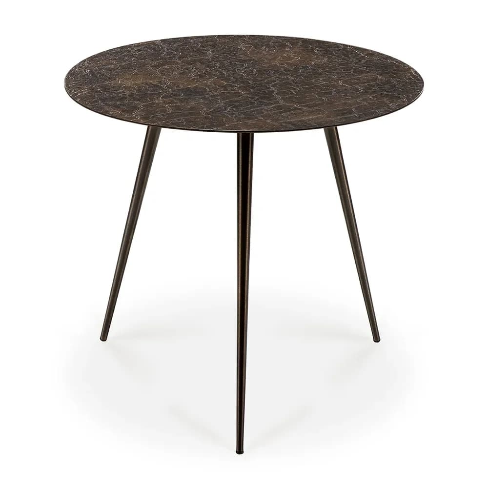 Ethnicraft, Luna Sofabord Ø50 cm Whisky