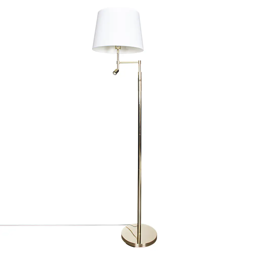 By Rydéns - Orlando Gulvlampe Brass/White
