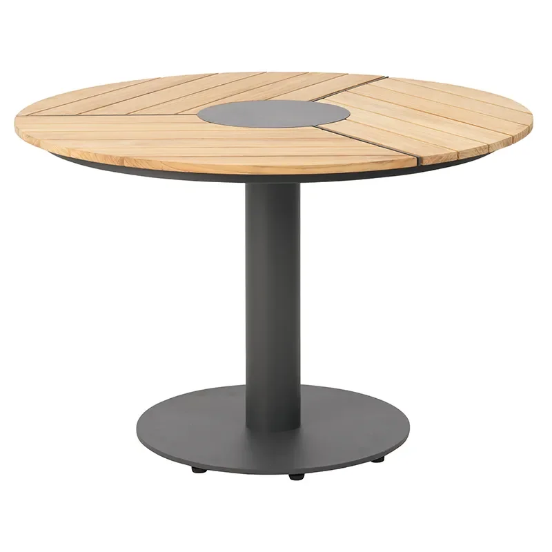 Brafab, Peace Wood spisebord 110 cm antracit / teak