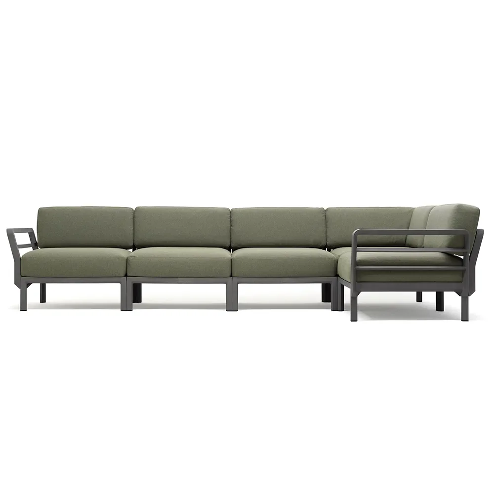 Nardi, Maximo 5 hjørnesofa Basalto - Timo