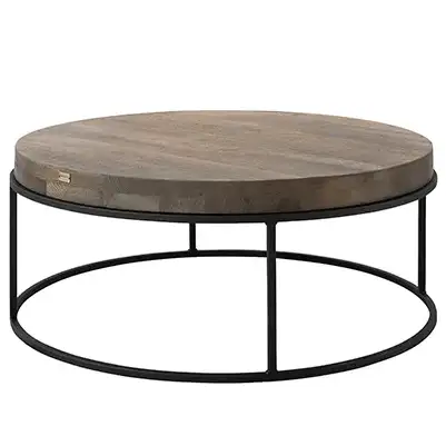 Artwood, Sofabord Carlisle Ø90 cm Silver Back Artwood
