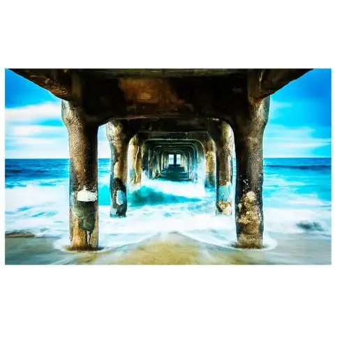 Artwood, Plexiglas Billede Dreamy Pier Sunset 120x80 cm Artwood