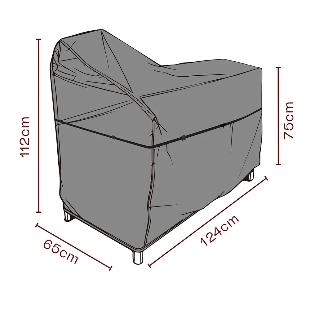 Brafab, Møbelbetræk udekøkken 124x65x112/75 cm Premium