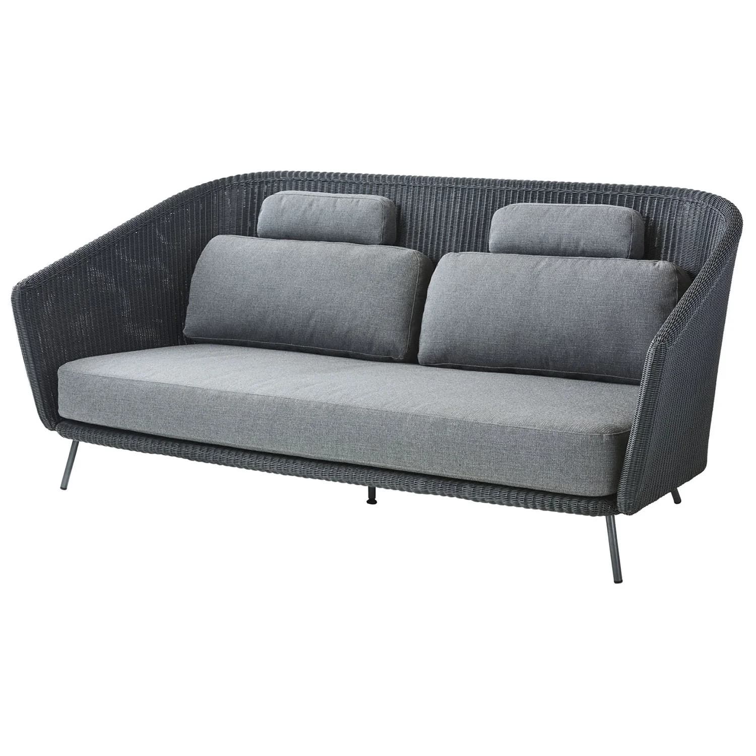 Cane-line, Mega Sofa grå inkl. Airtouch pudesæt