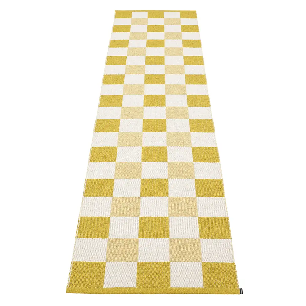Pappelina, Pix tæppe 70x300 cm Mustard/Vanilla/Pale Yellow