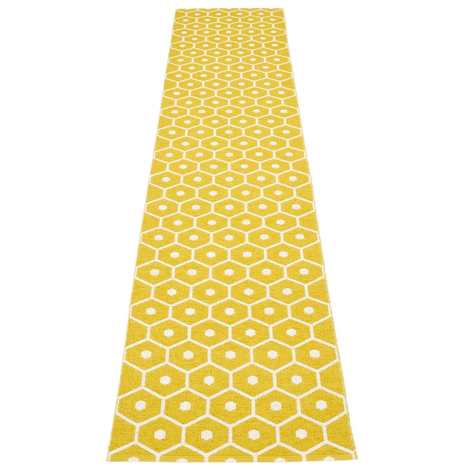 Pappelina, Honey tæppe 70x350 cm mustard / vanilla