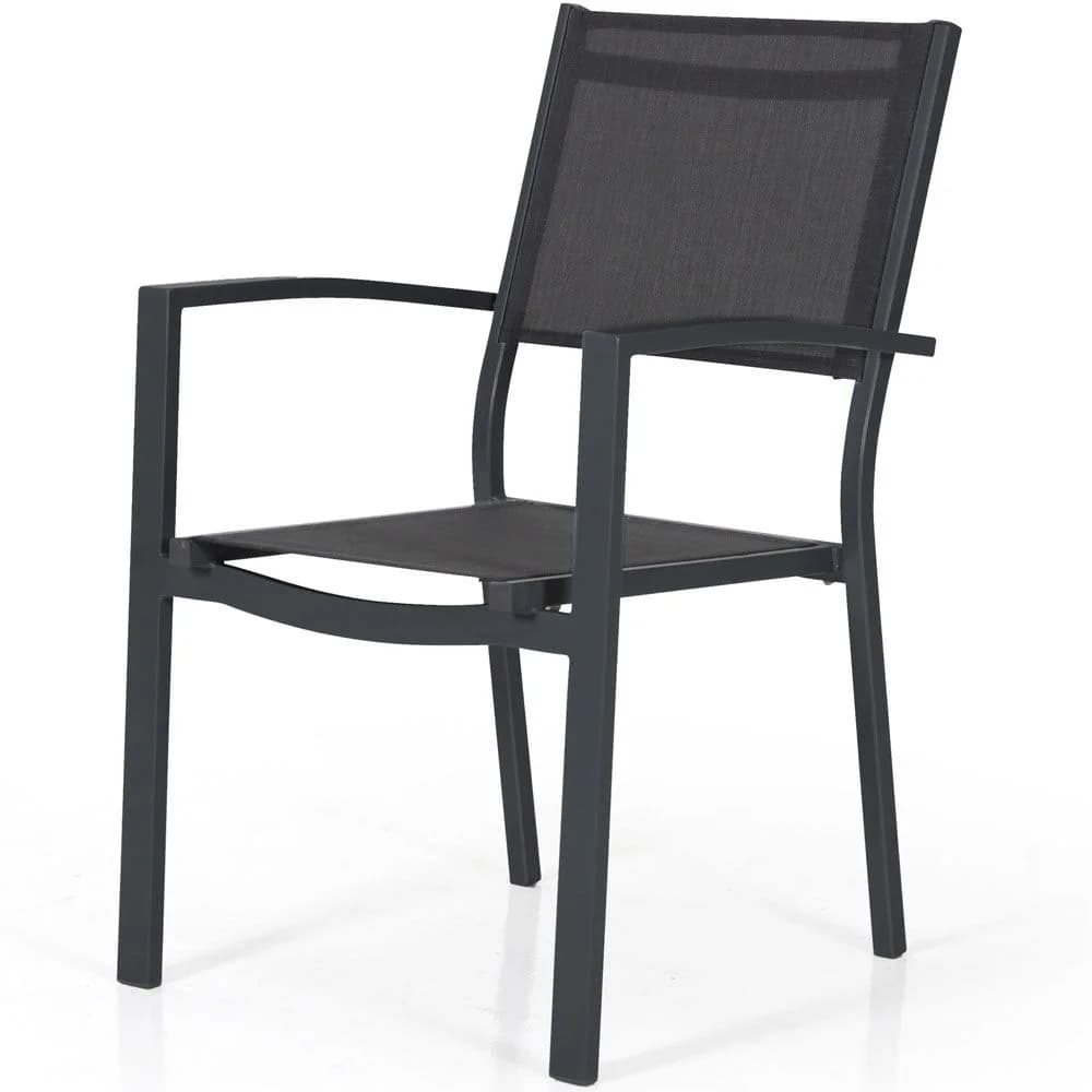 Brafab, Leone Karmstol Sort Aluminium