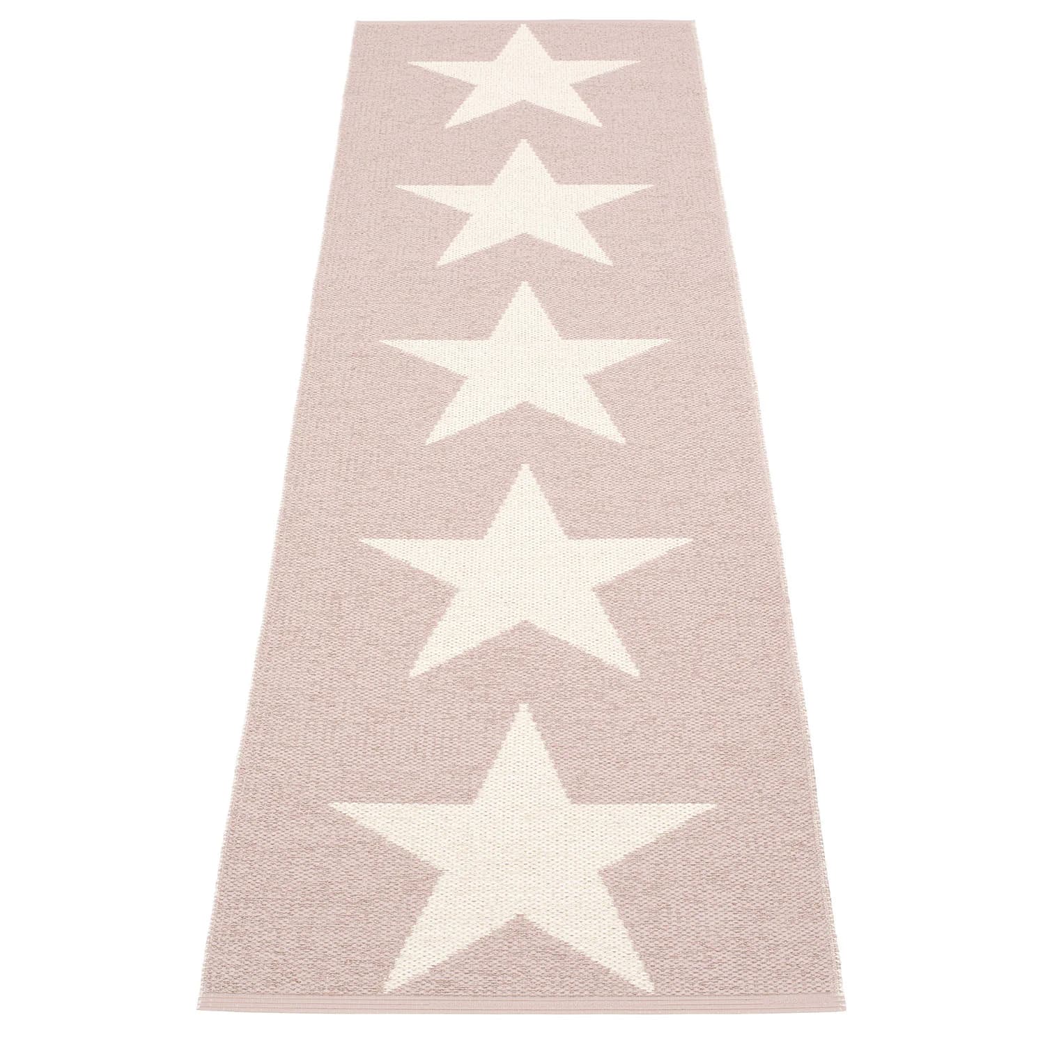 Pappelina, Viggo tæppe 70x250 cm one pale rose / vanilla