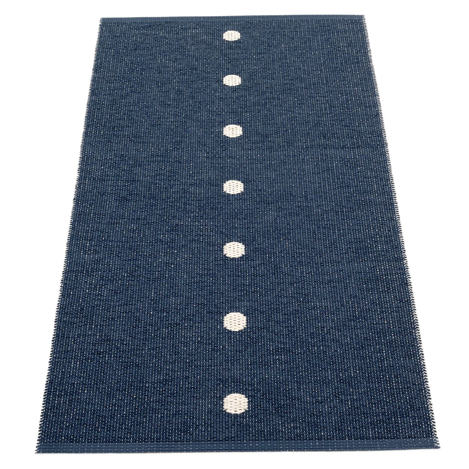 Pappelina, Peg tæppe 70x140 cm dark blue / vanilla