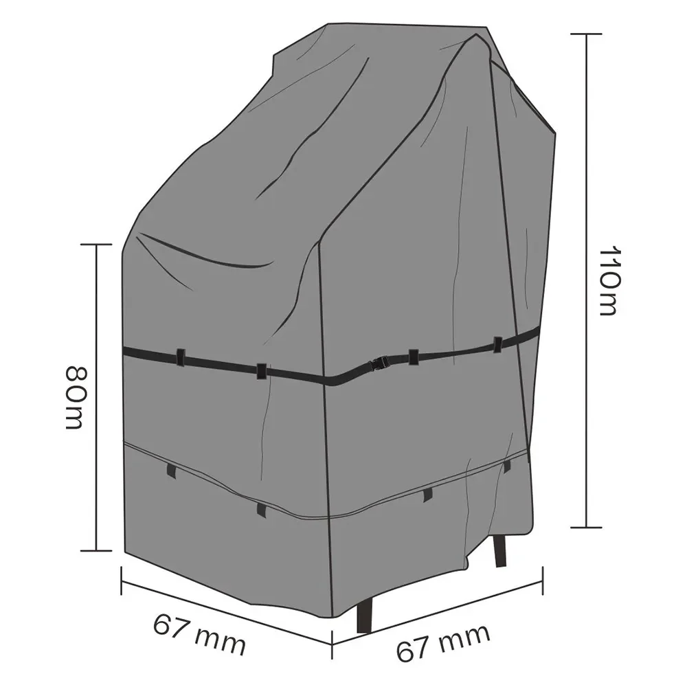 Brafab, Møbelbeskyttelse Stabelstol 67x80/110 cm Premium