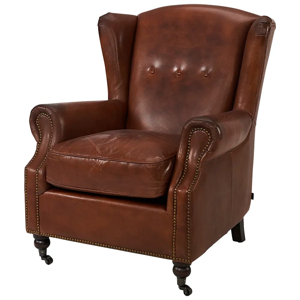 Artwood, Lænestol Goslar Leather Vintage Brandy Artwood