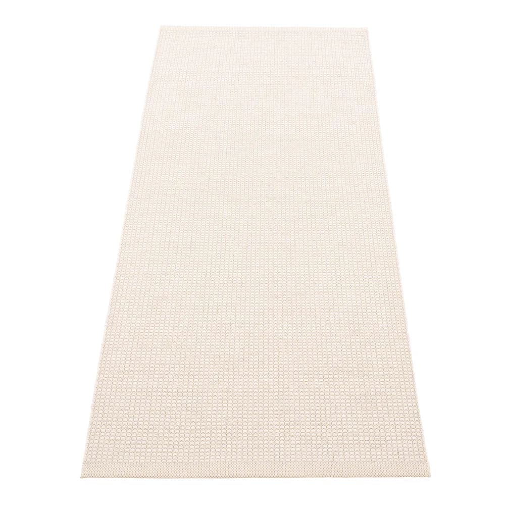 Pappelina, Emm tæppe 70 x 180 cm Vanilla/White Metallic