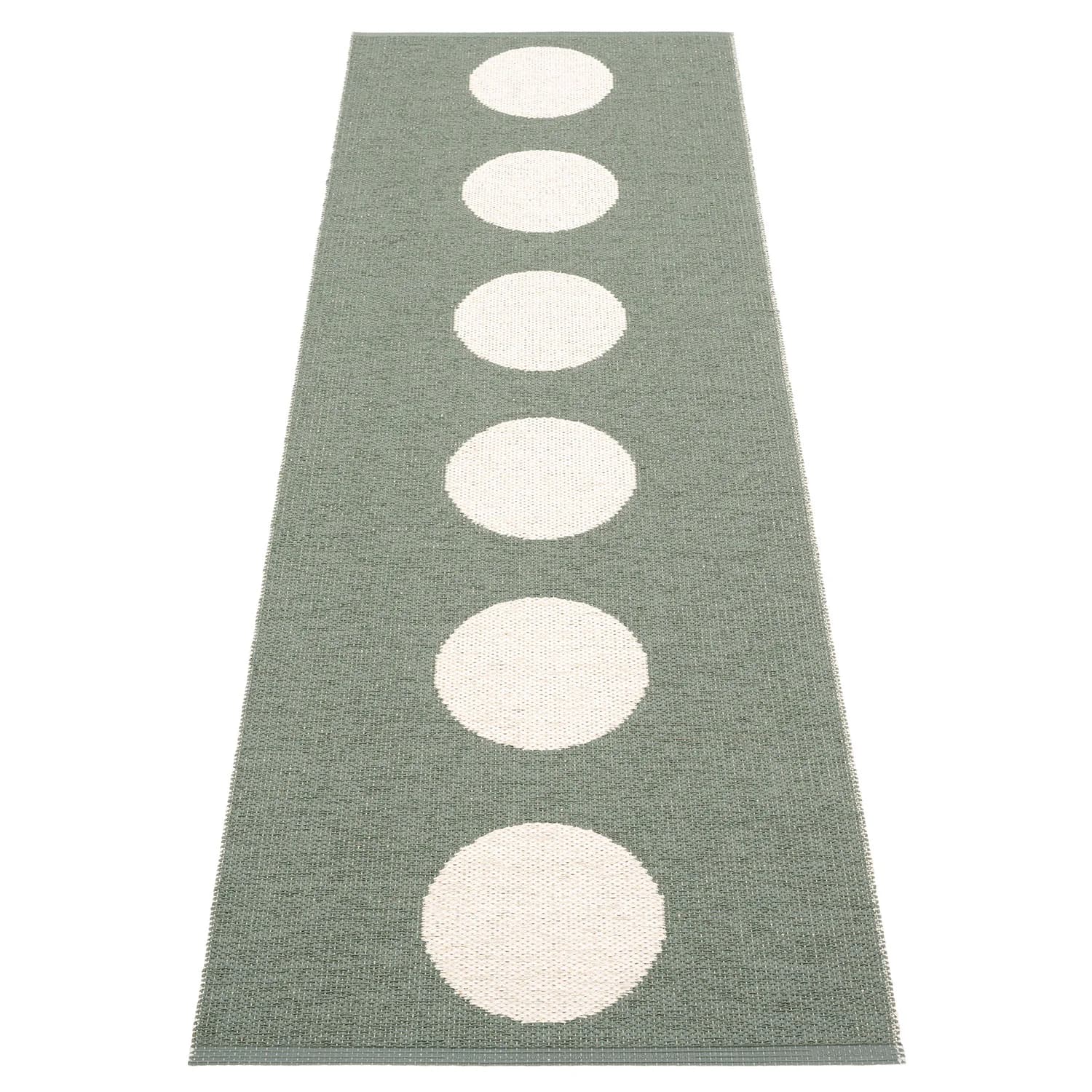 Pappelina, Vera tæppe 70x225 cm army / vanilla
