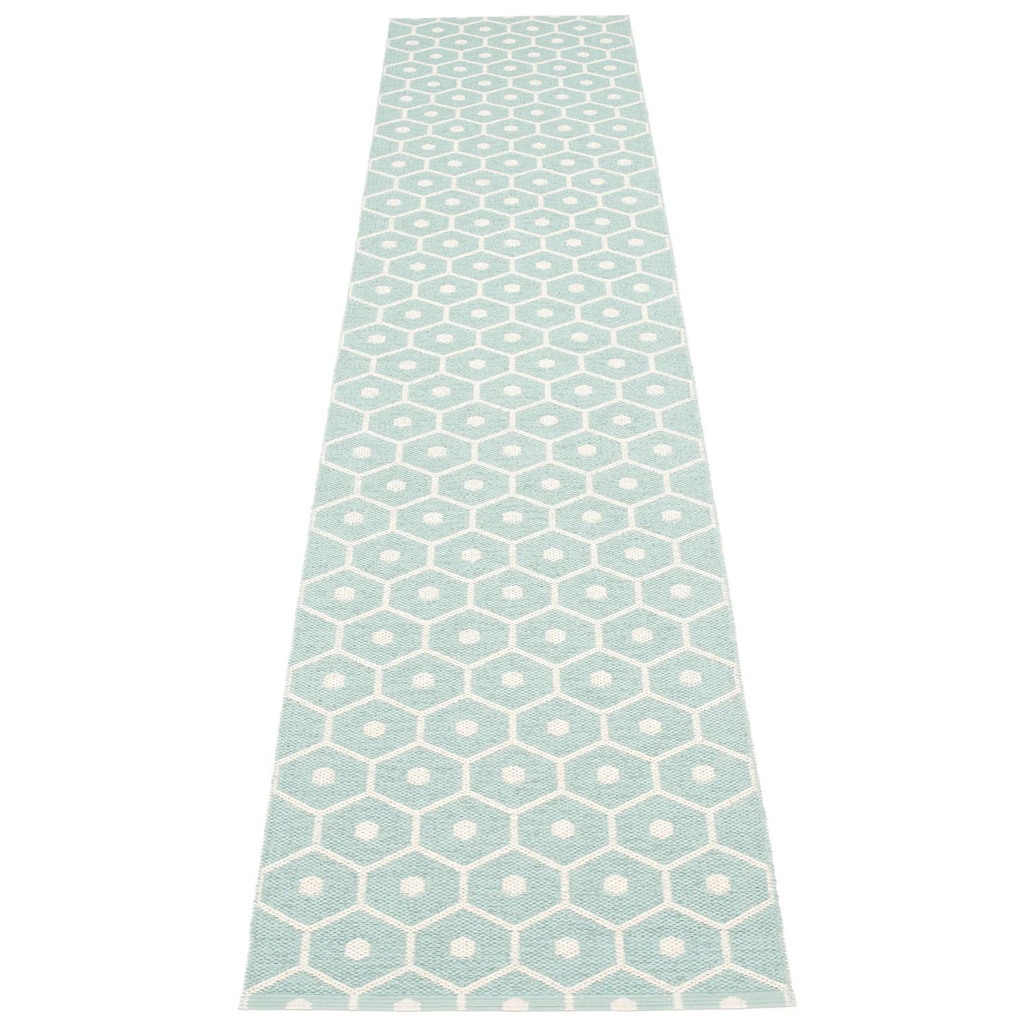 Pappelina, Honey tæppe 70x350 cm pale turquoise / vanilla