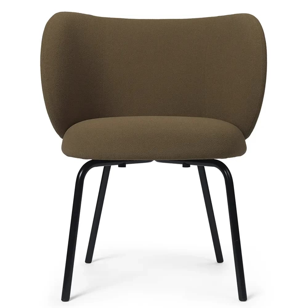 Ferm Living, Rico Spisebordsstol Black Grain - Caramel