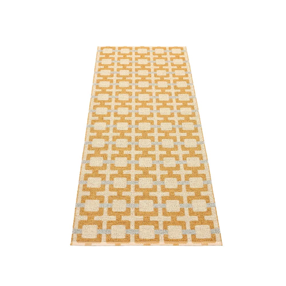 Pappelina, Tom tæppe Ochre/Cream/Sage 70 x 180 cm