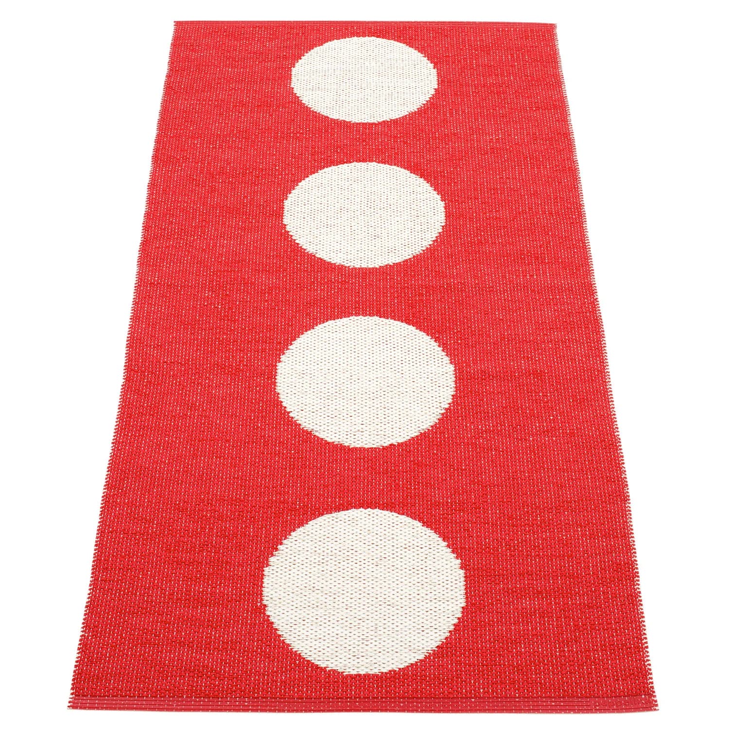 Pappelina, Vera tæppe 70x150 cm red / vanilla