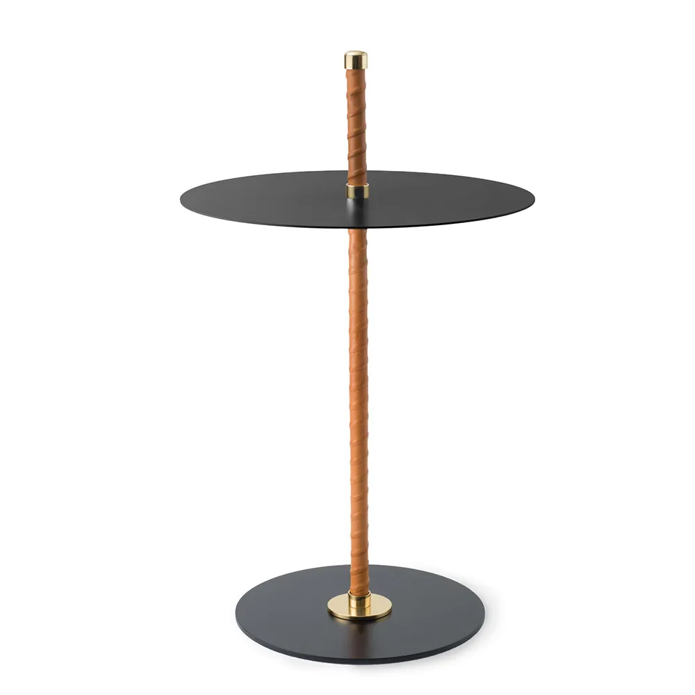 Klong, Cabaret sidebord Sort læder, messing og stål