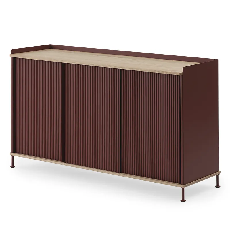 Muuto, Enfold skænk 148 x 45 cm - oiled oak Deep Red