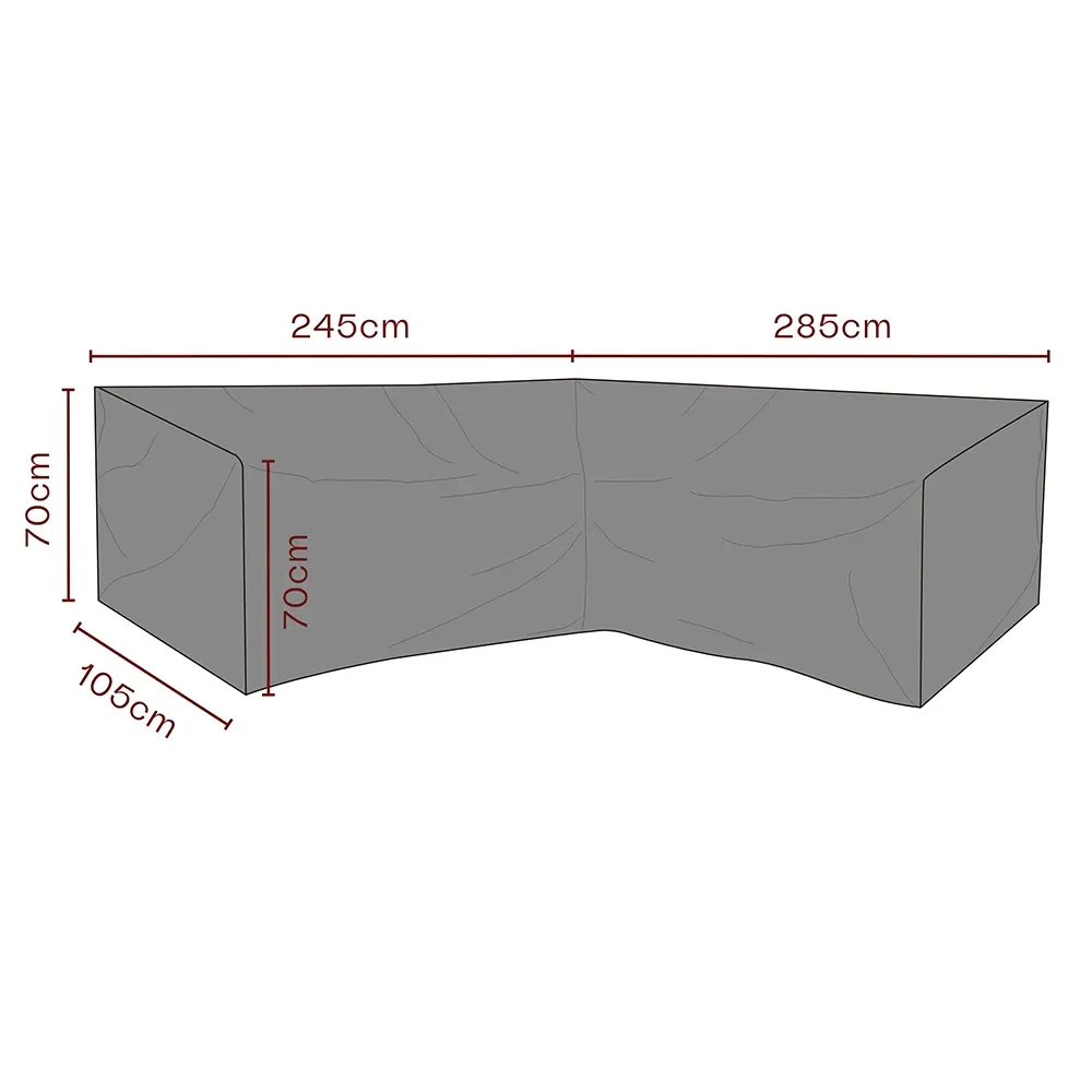 Brafab, Møbelbetræk hjørnesofa 285/245x70x105 cm Premium