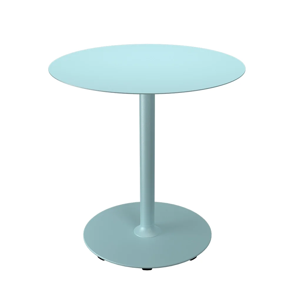 Houe, PICO Sofabord Ø74 cm, rund fod Ice Blue