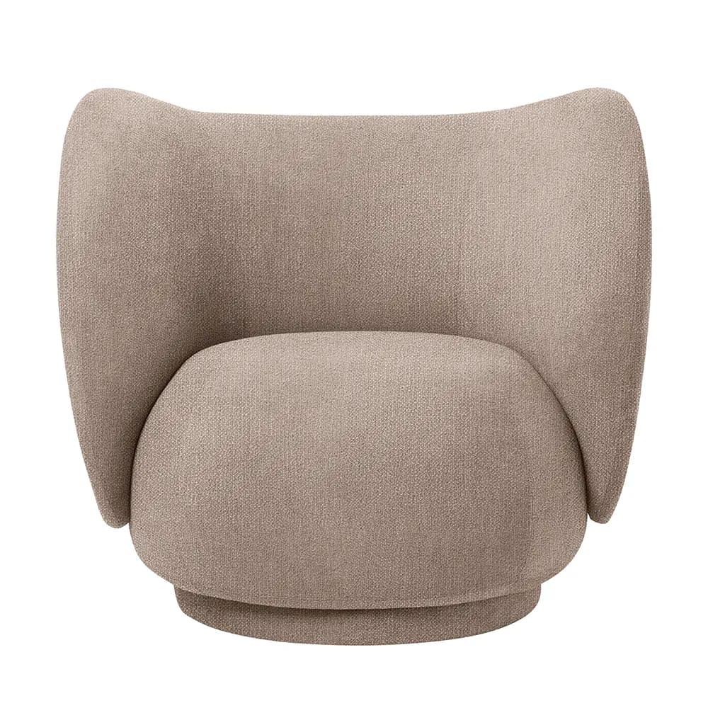 Ferm Living, Rico Lounge lænestol Boucle - Sand