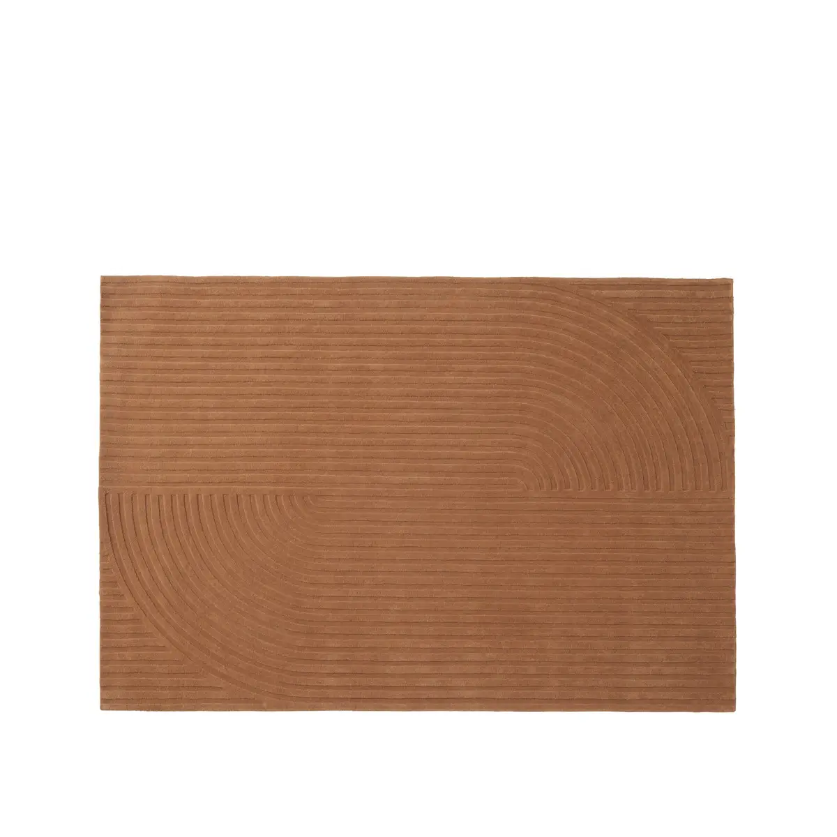 Muuto, Relevo Tæppe Quattro - 170 x 240 cm - Brændt Orange