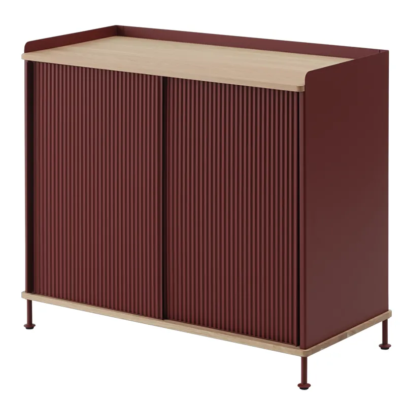 Muuto, Enfold skænk 100 x 45 cm - oiled oak Deep Red