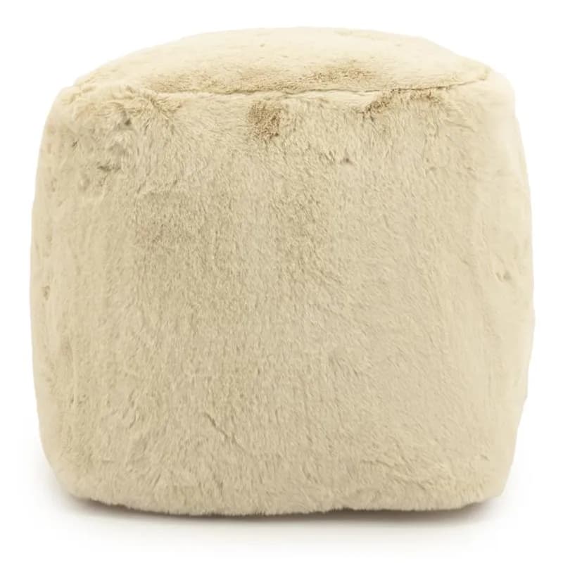 By-Boo, Pouf Mosa - beige 45x45x45 cm