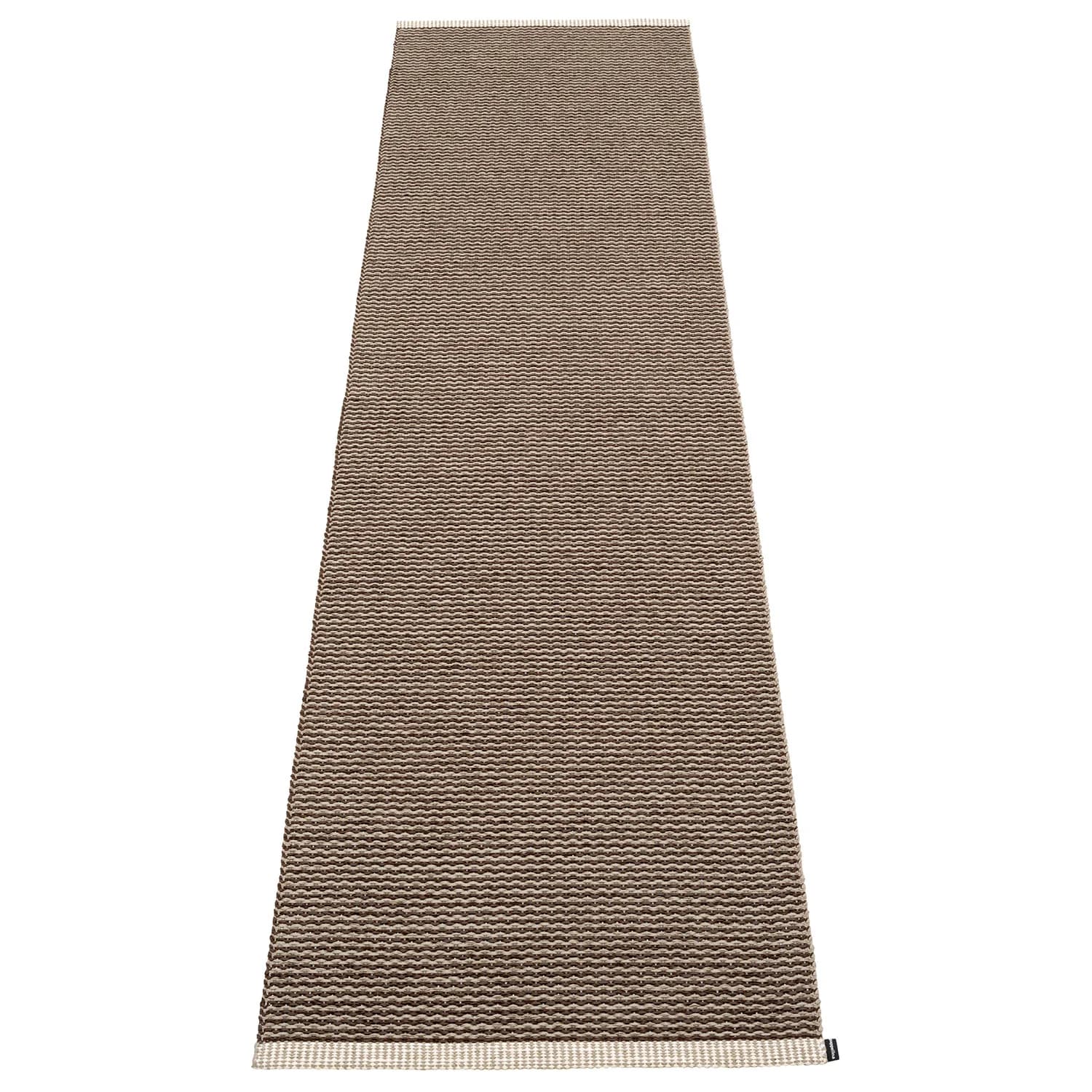 Pappelina, Mono tæppe 70x300 cm dark brown / dark linen