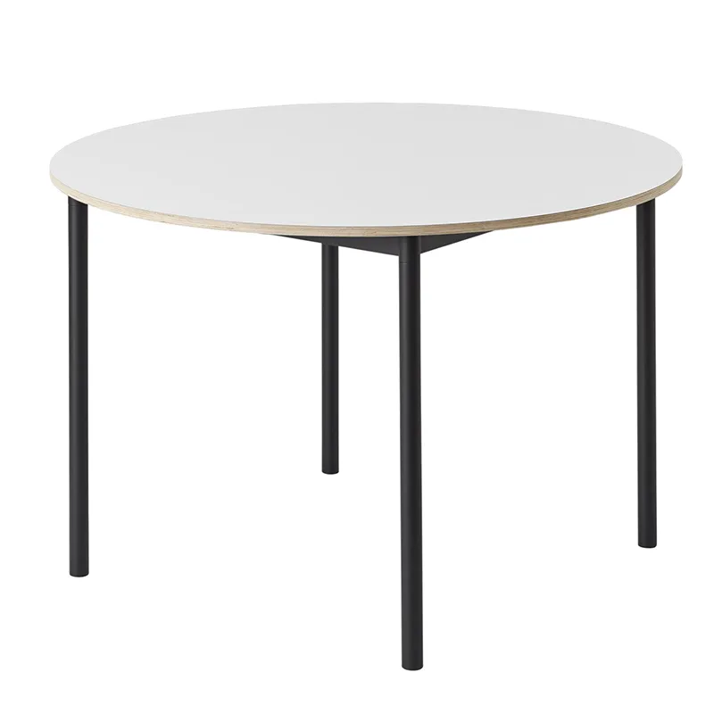 Muuto, Base spisebord 110 cm - White Laminate Plywood Black