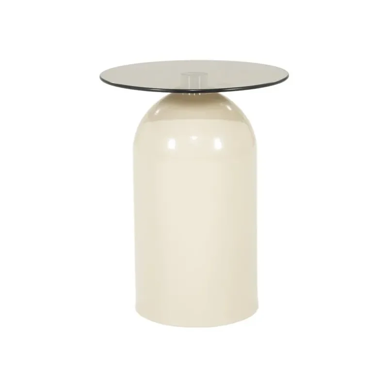By-Boo, Irona sidebord 39,5x39,5x52 cm glas beige