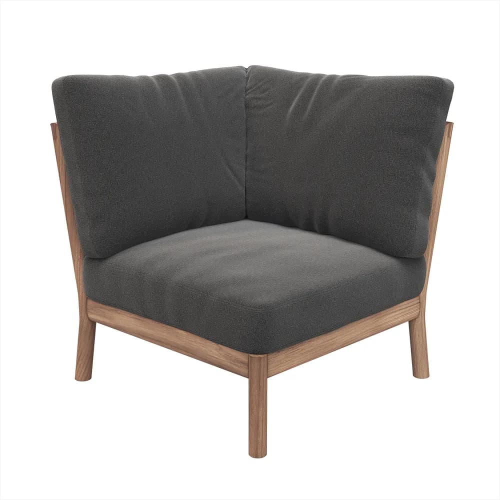Skagerak, Tradition hjørnemodul Charcoal/Teak