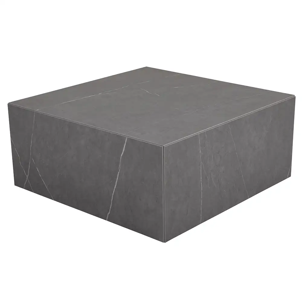 Brafab, Zten Sofabord 80x80 Gråt Marmorlook Brafab
