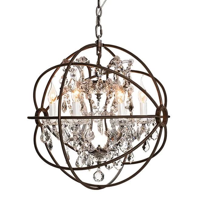 Artwood, Krystallysekrone Rome Antik Rust 53 cm Artwood