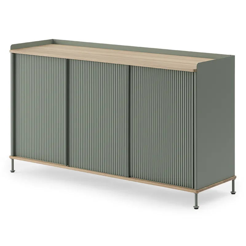 Muuto, Enfold skænk 148 x 45 cm - oiled oak Dusty Green