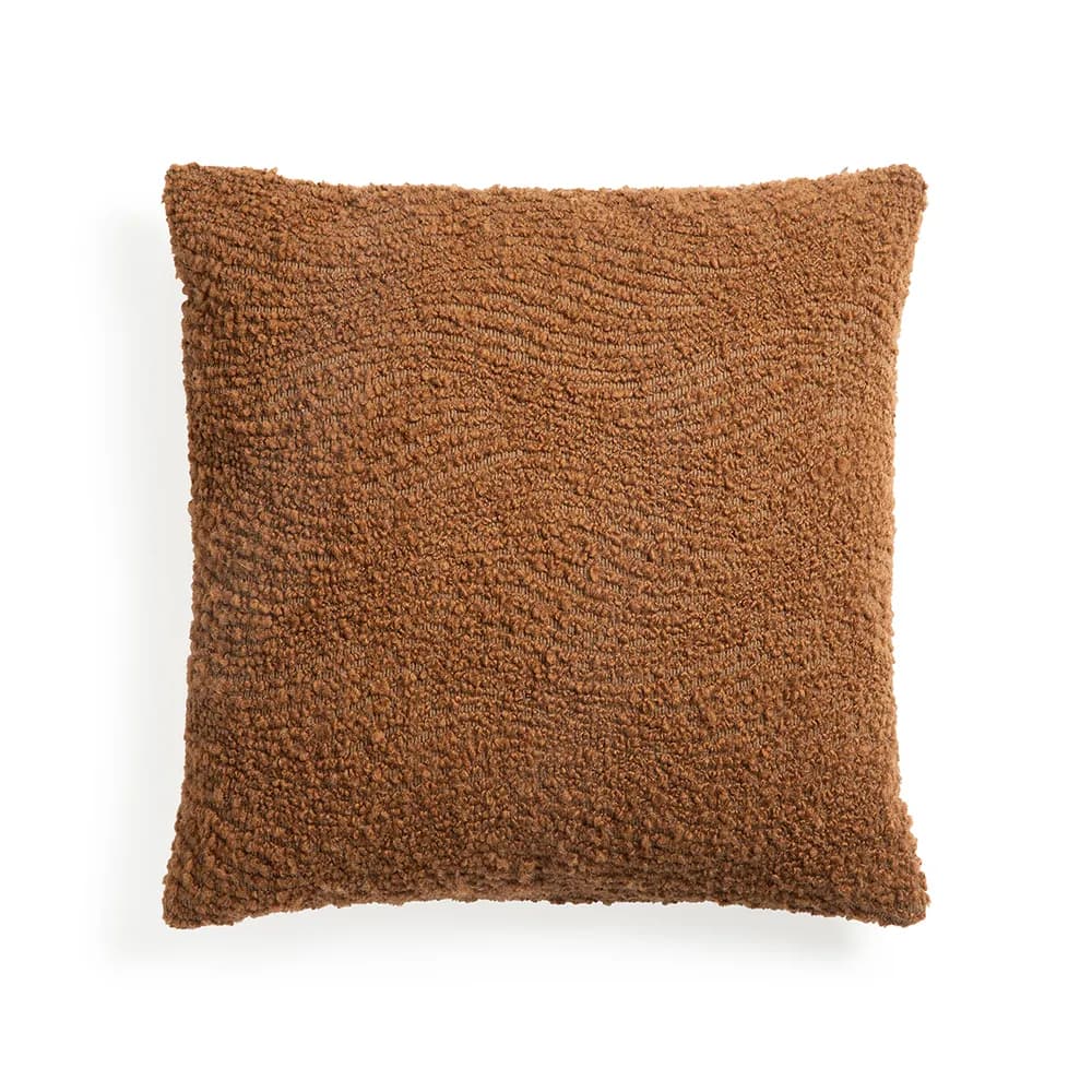 Ethnicraft, Pudebetræk Wave 50x50 cm Cinnamon