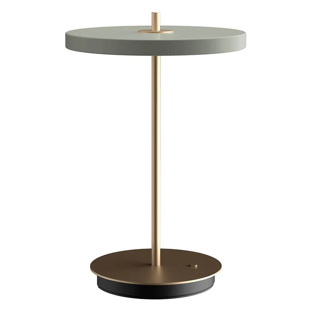 UMAGE - Asteria Move LED-batteridrevet bordlampe oliven/messing 31 cm