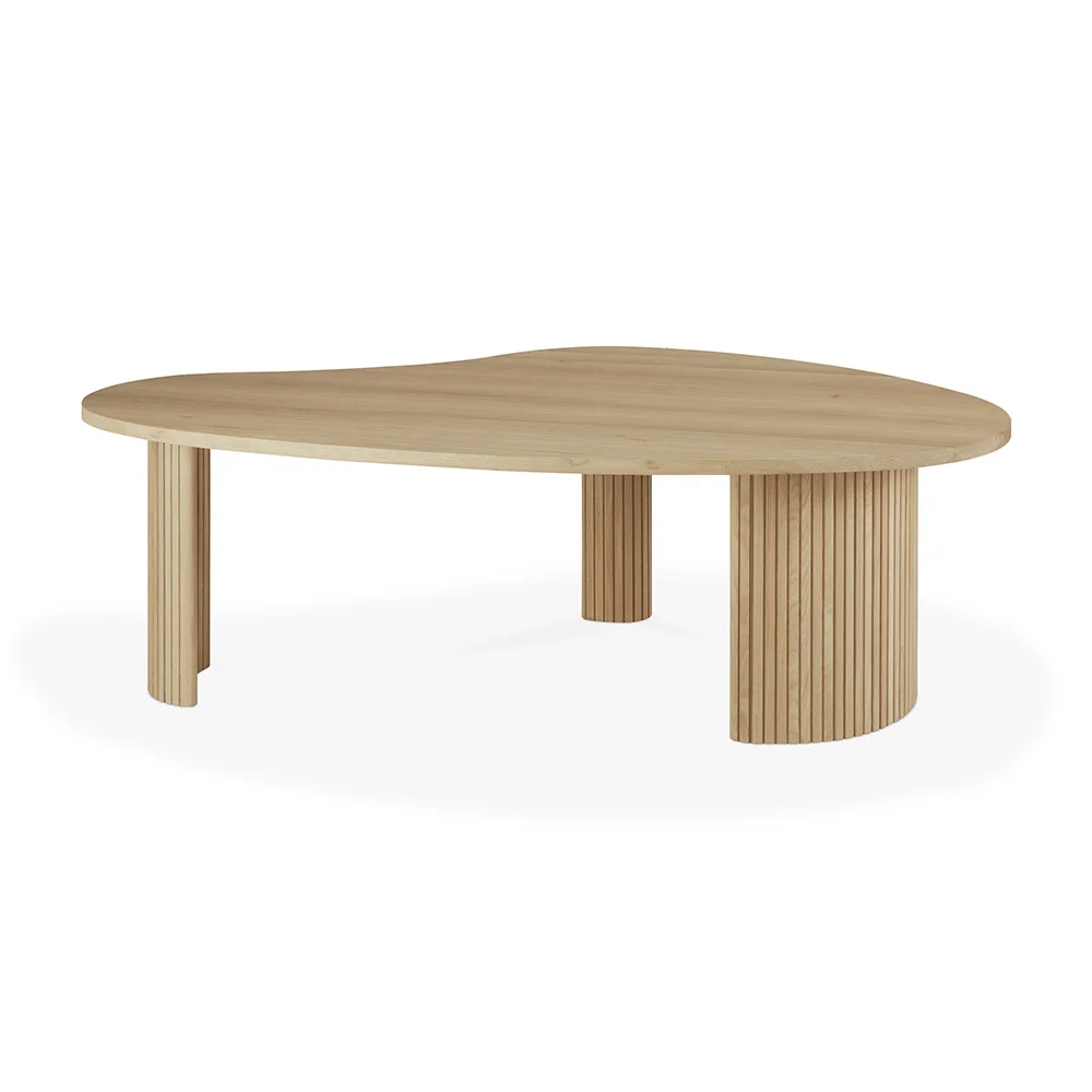 Ethnicraft, Boomerang sofabord egetræ 126x74 cm